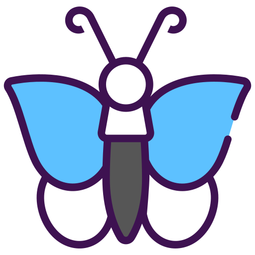 Butterfly Generic color lineal-color icon