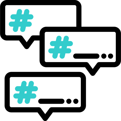 hashtags Icône gratuit hashtags Icône gratuit