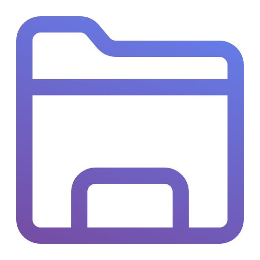 Folder Generic gradient outline icon