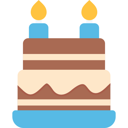 pastel de cumpleaños icono gratis