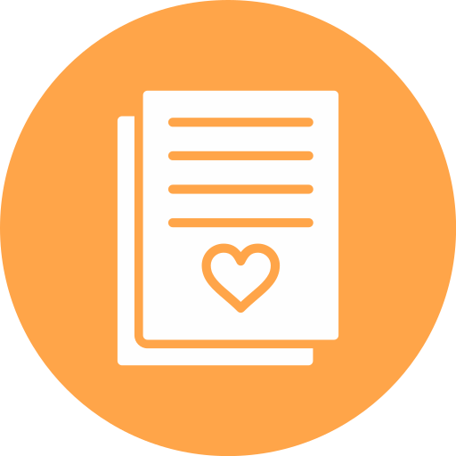 carta de amor icono gratis