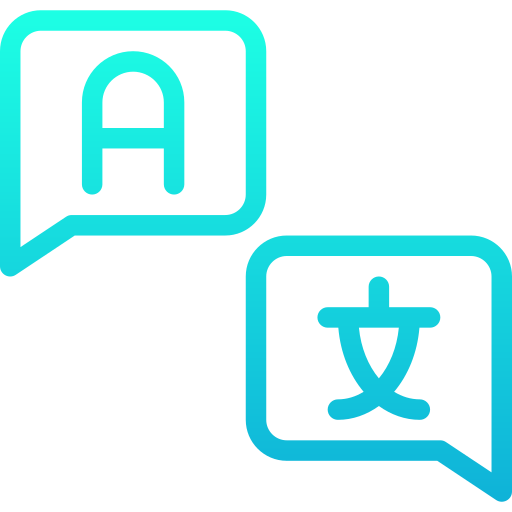 Translator Generic gradient outline icon