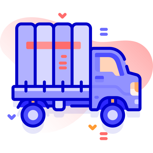 camión de reparto icono gratis