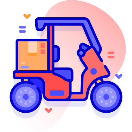 bicicleta de reparto icono gratis