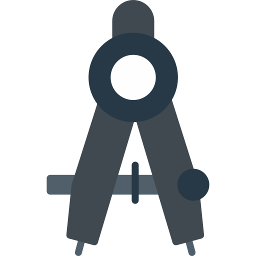 compás de dibujo icono gratis