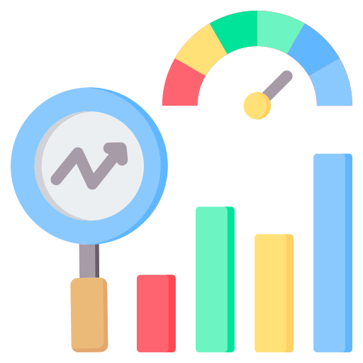 evaluación comparativa icono gratis