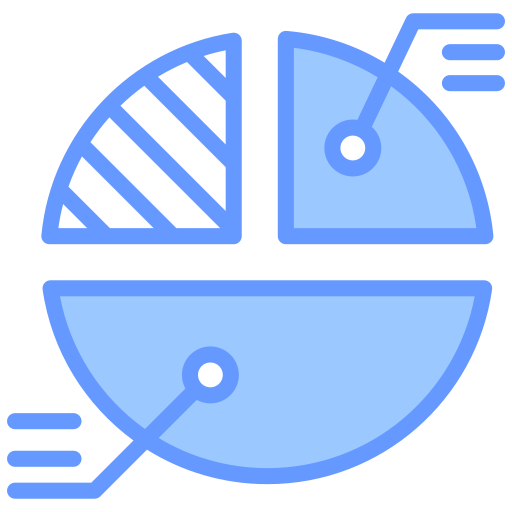 cuota de mercado icono gratis