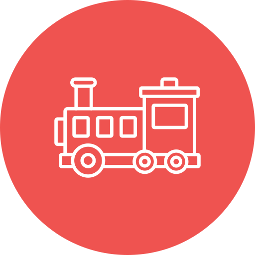 Train Generic color fill icon