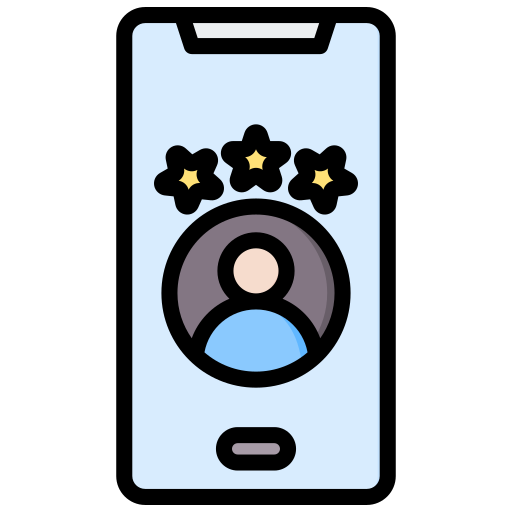 calificación en línea icono gratis