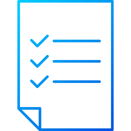 Survey Generic gradient outline icon