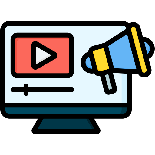 vídeo marketing icono gratis