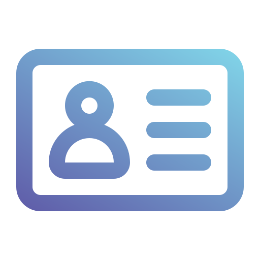 Id card Generic gradient outline icon