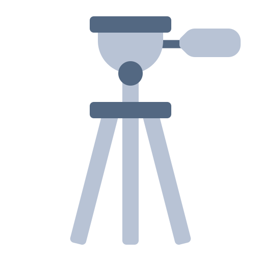 Tripod camera Generic color fill icon