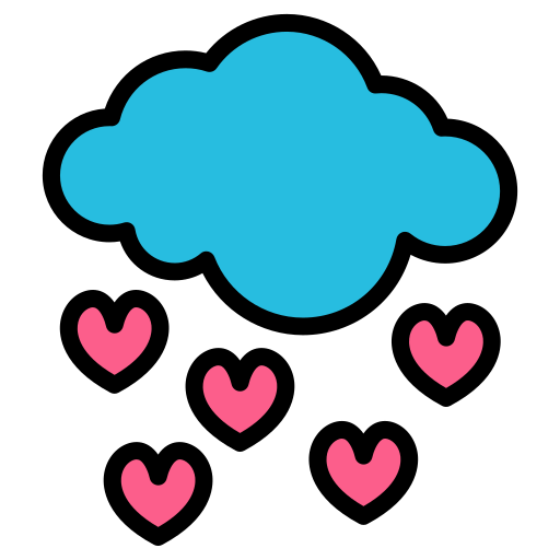 nube de lluvia icono gratis