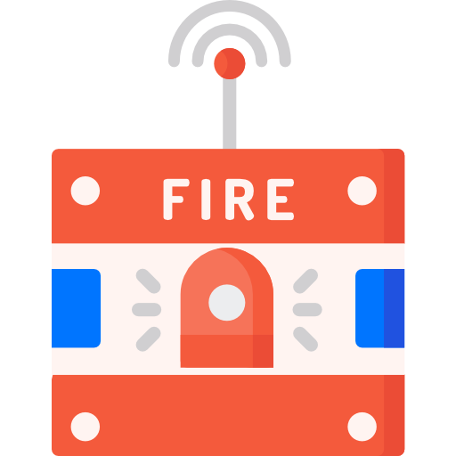 alarma de incendios icono gratis