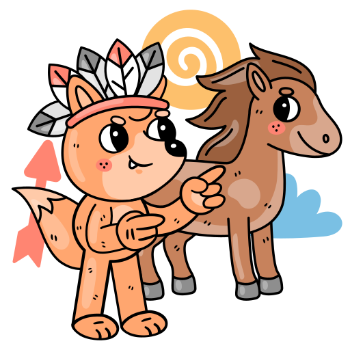 Horse free sticker