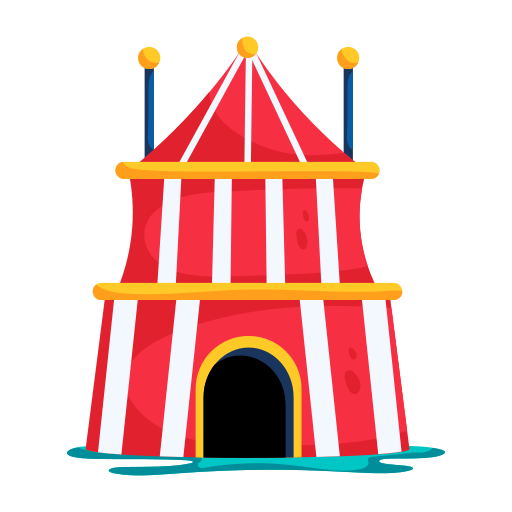 tienda de circo icono gratis