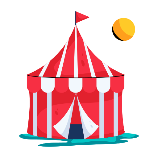 tienda de circo icono gratis