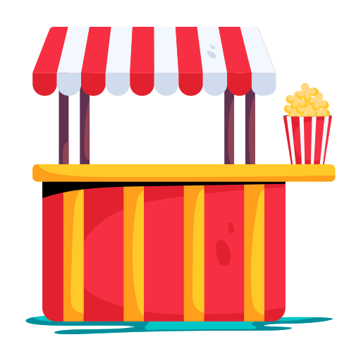 Popcorn cart Generic color fill icon