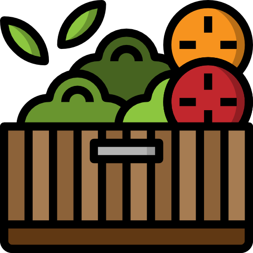 caja de frutas icono gratis