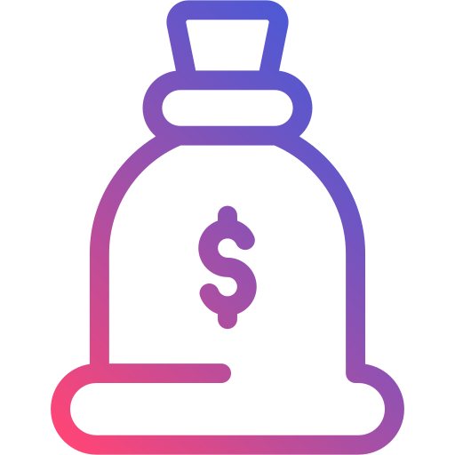 bolsa de dinero icono gratis