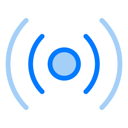 transmisión en linea icono gratis