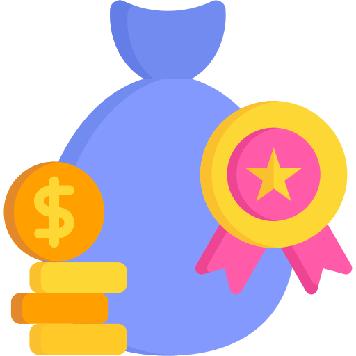 Reward based crowdfunding free icon