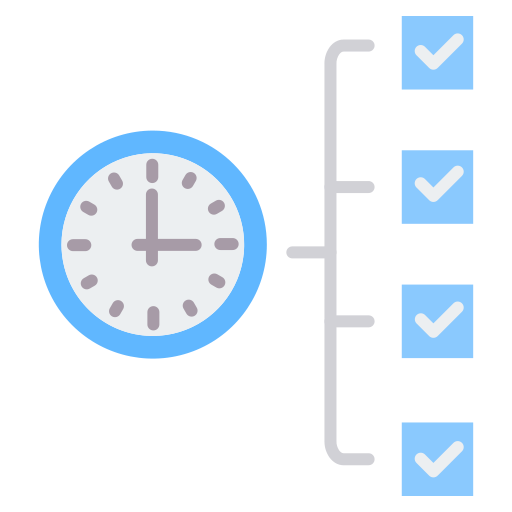 gestión del tiempo icono gratis