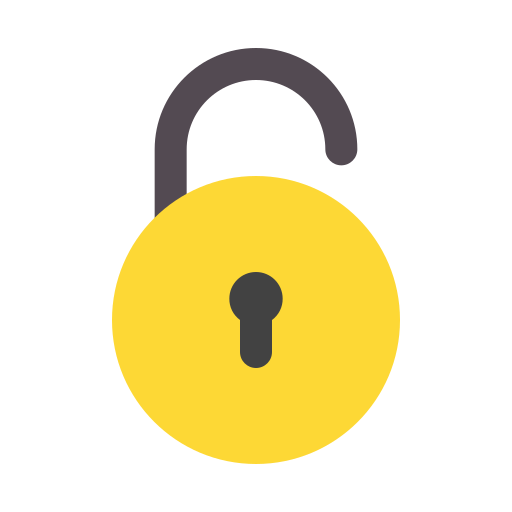 desbloqueado icono gratis