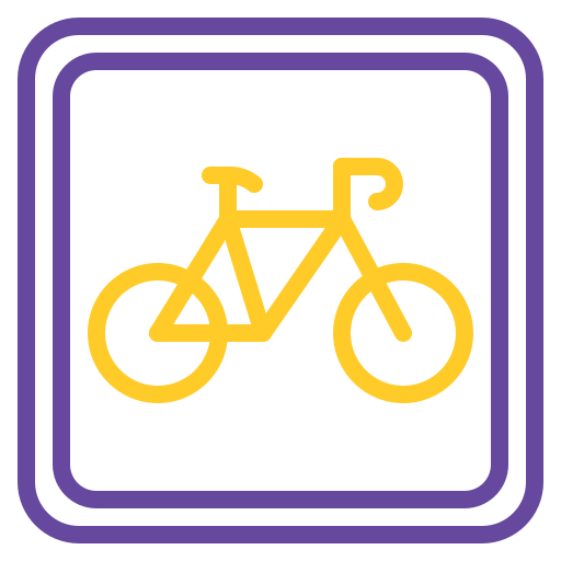 carril de bicicletas icono gratis