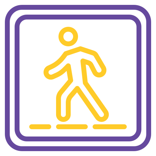 passage piéton Icône gratuit