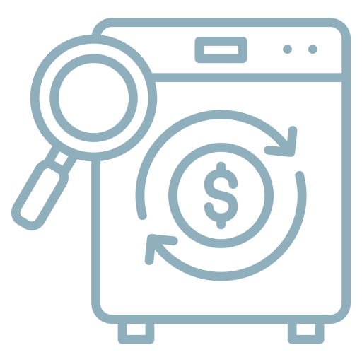 lavado de dinero icono gratis