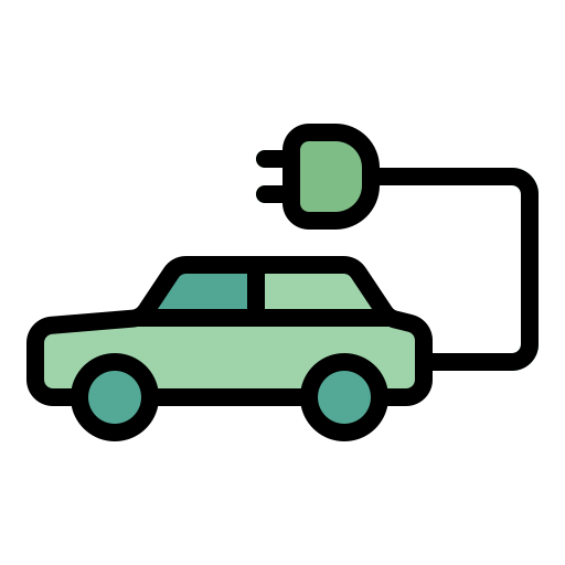 coche eléctrico icono gratis