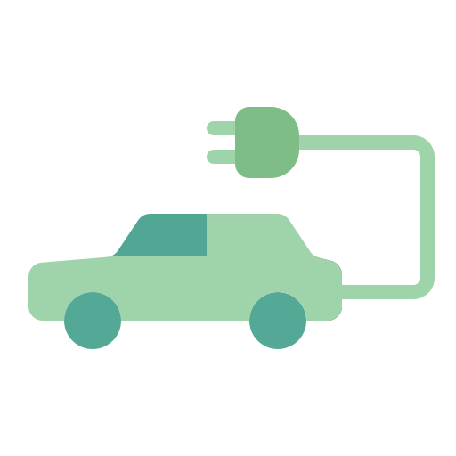 coche eléctrico icono gratis