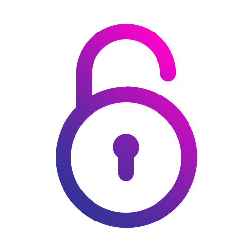 Unlocked free icon