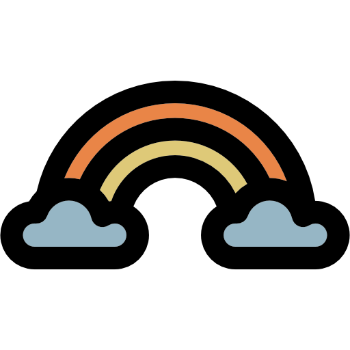 arco iris icono gratis