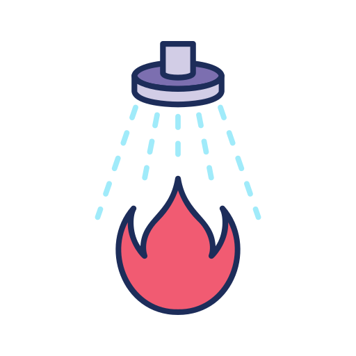 seguridad contra incendios icono gratis