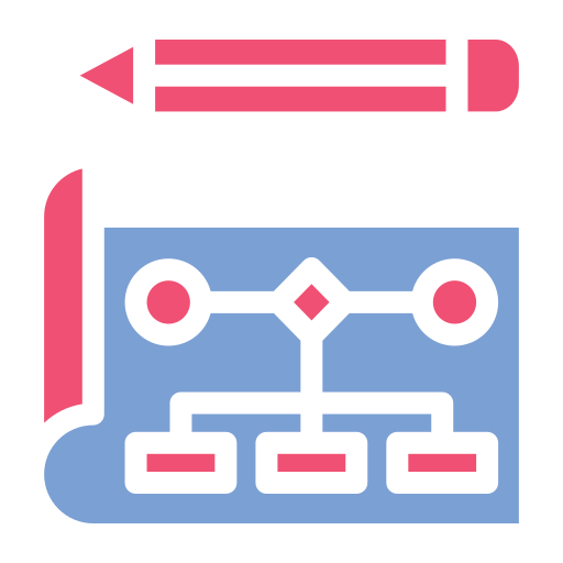 diagrama de flujo icono gratis