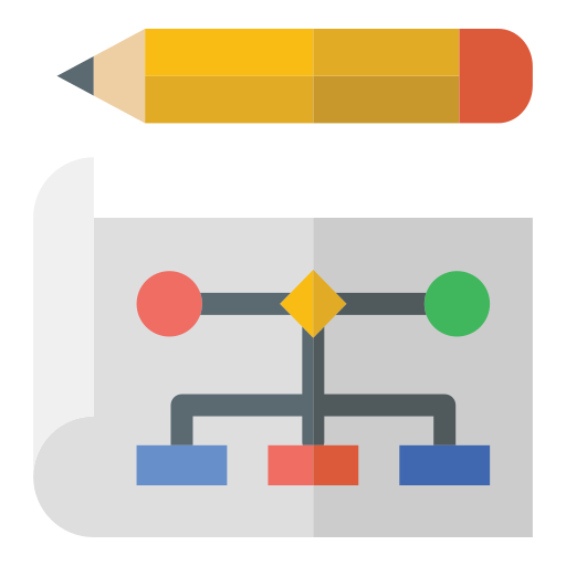 diagrama de flujo icono gratis