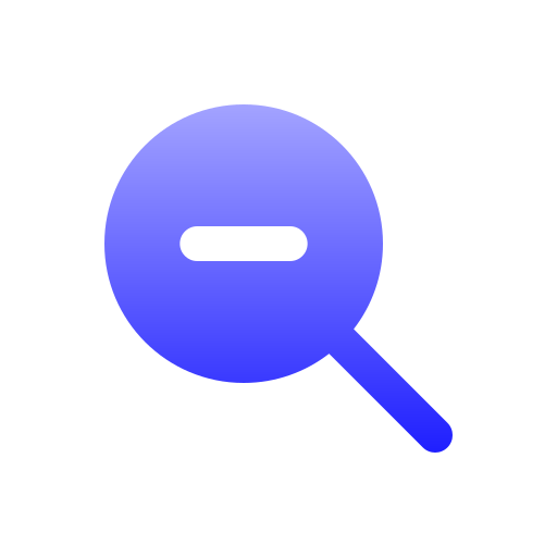 disminuir el zoom icono gratis