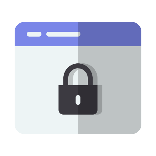 seguridad del navegador icono gratis