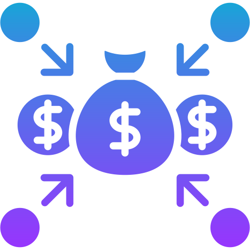 recaudación de fondos icono gratis