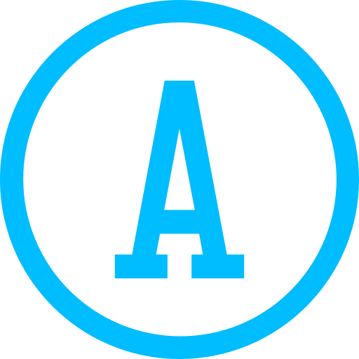 Letter a Generic color outline icon