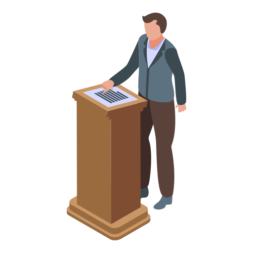 palestrante grátis ícone