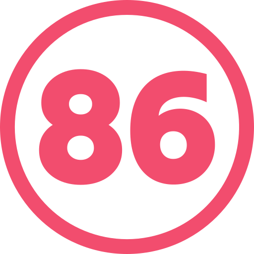 86 icono gratis