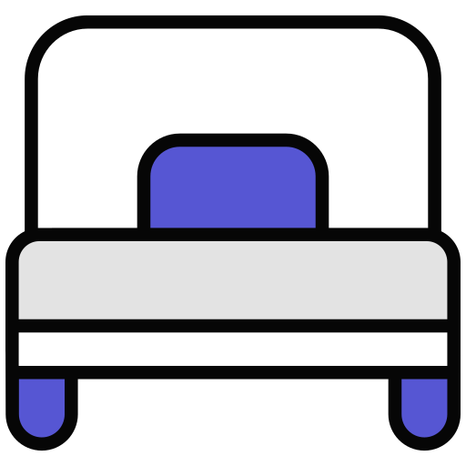 cama individual icono gratis