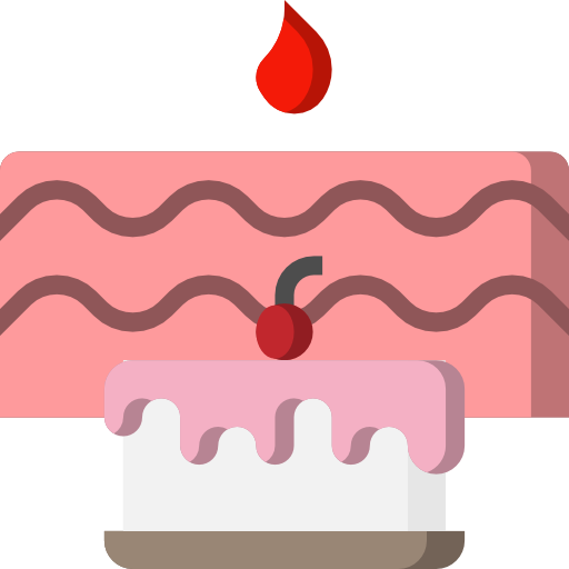 pastel de cumpleaños icono gratis