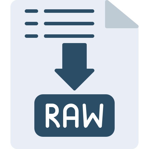 archivo raw icono gratis