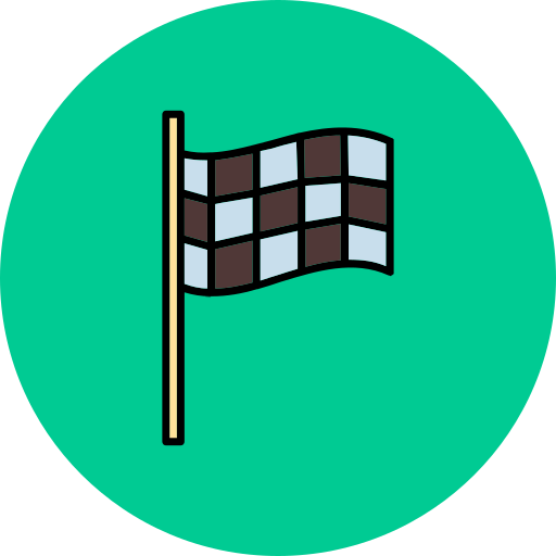 bandera de carreras icono gratis