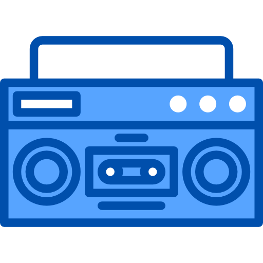 Tape player xnimrodx Blue icon